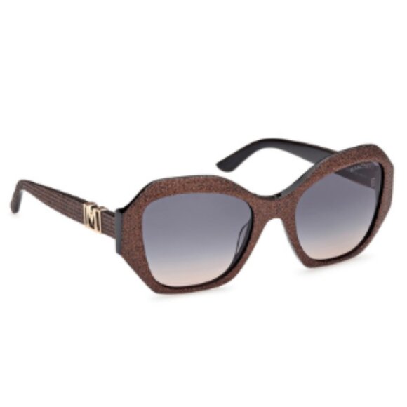 *NWOT* Marciano Sunglasses, Butterfly Frame, Bronze Sparkle, Blue/Gray Gradient - Picture 6 of 6